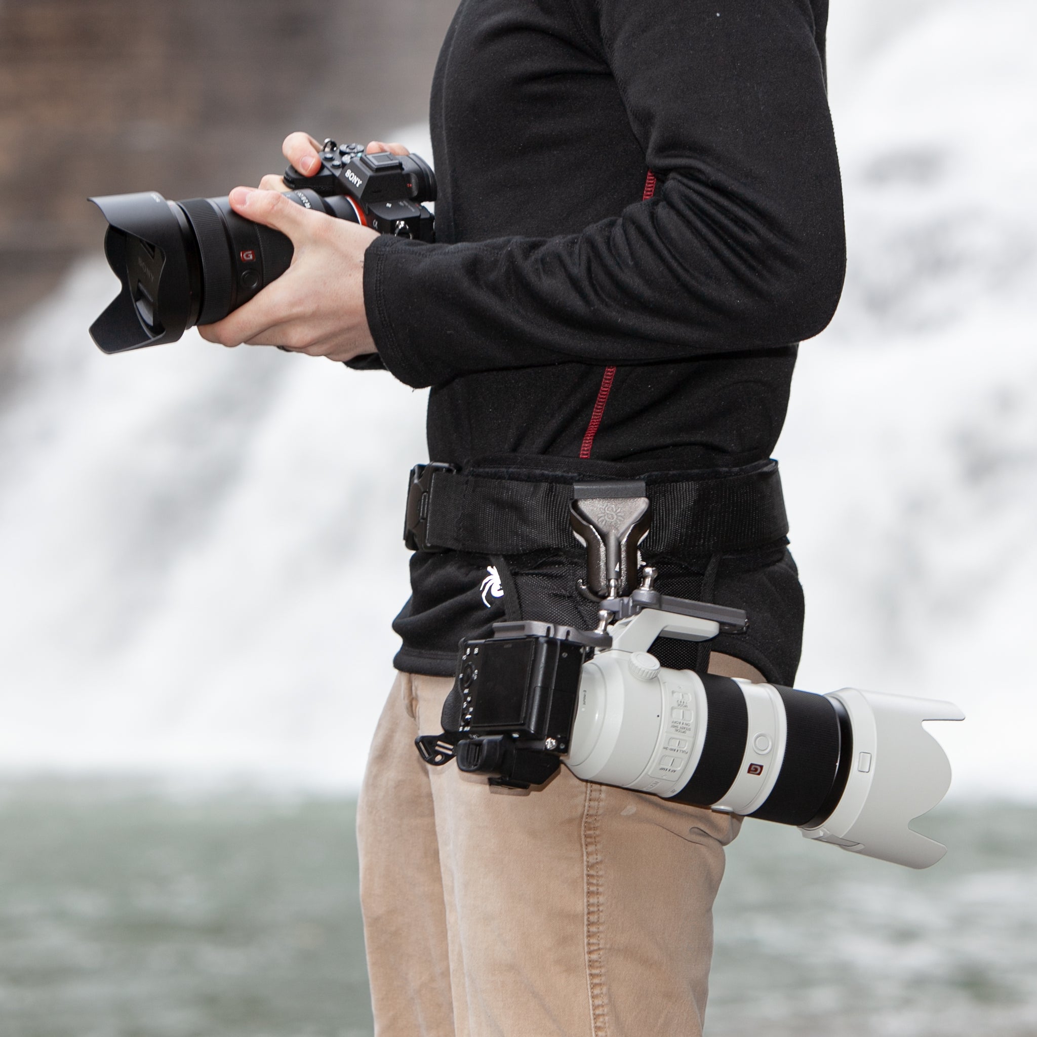 Sistema de cámara dual sin espejo SpiderPro v2