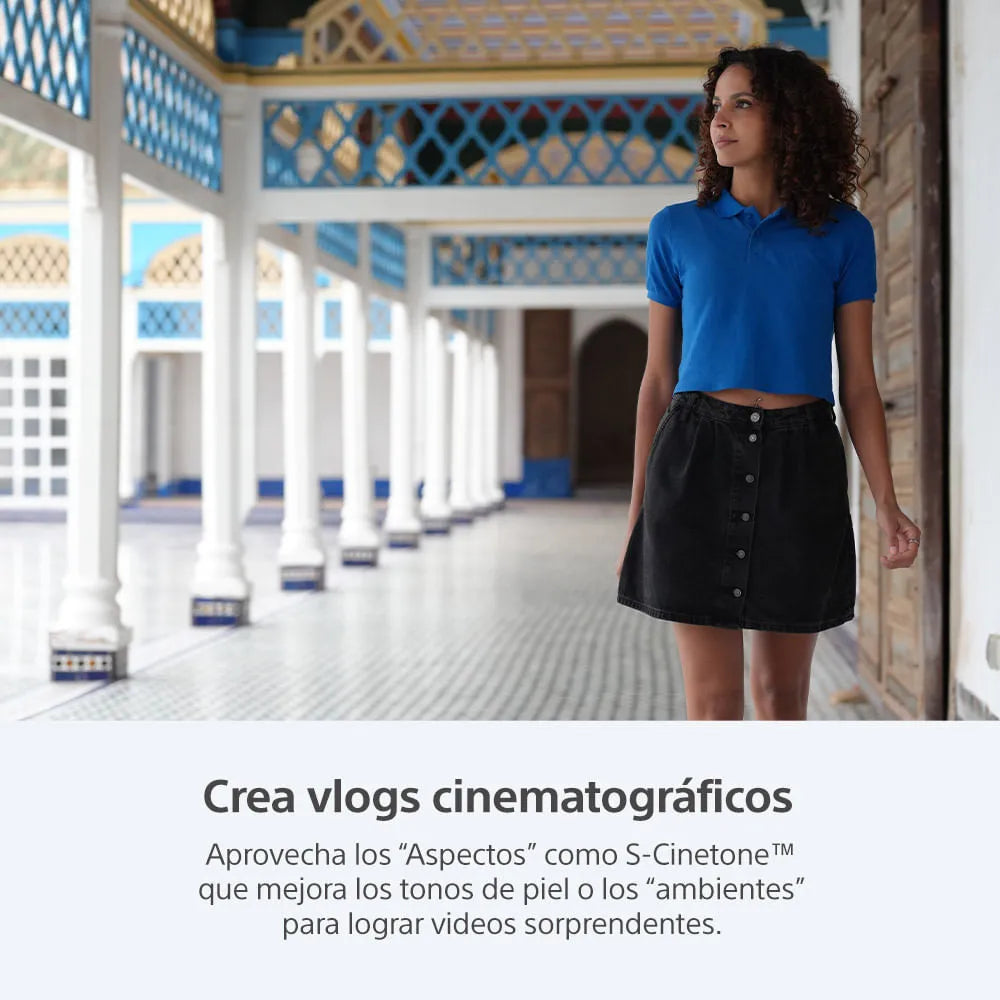 Sony Cámara ZV-E10 II para vlogs + Lente SELP16502