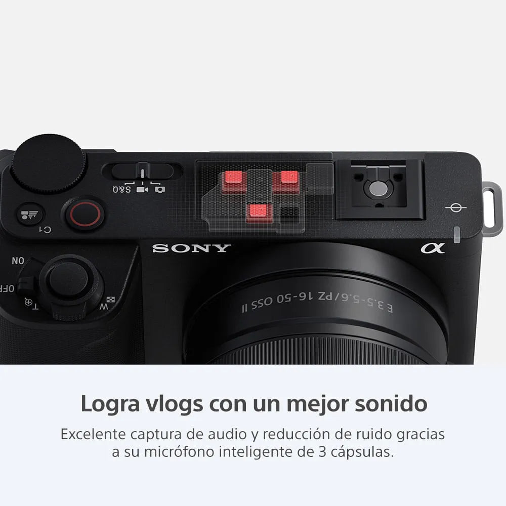 Sony Cámara ZV-E10 II para vlogs + Lente SELP16502