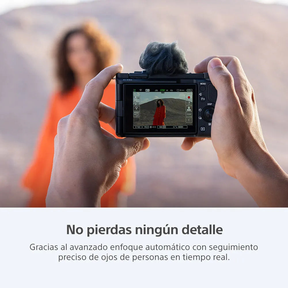 Sony Cámara ZV-E10 II para vlogs + Lente SELP16502