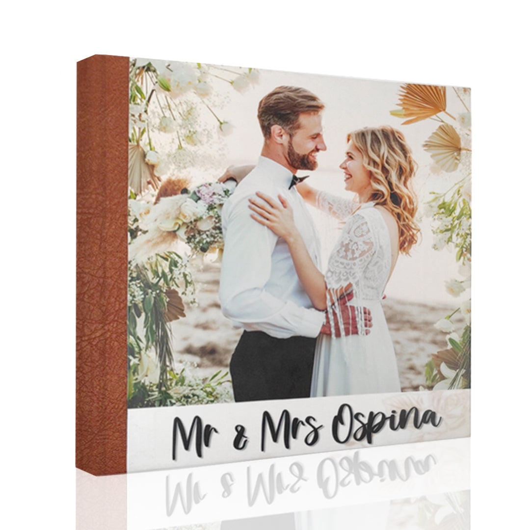 Foto Álbum pasta de cuerina/lino/gamuza + foto