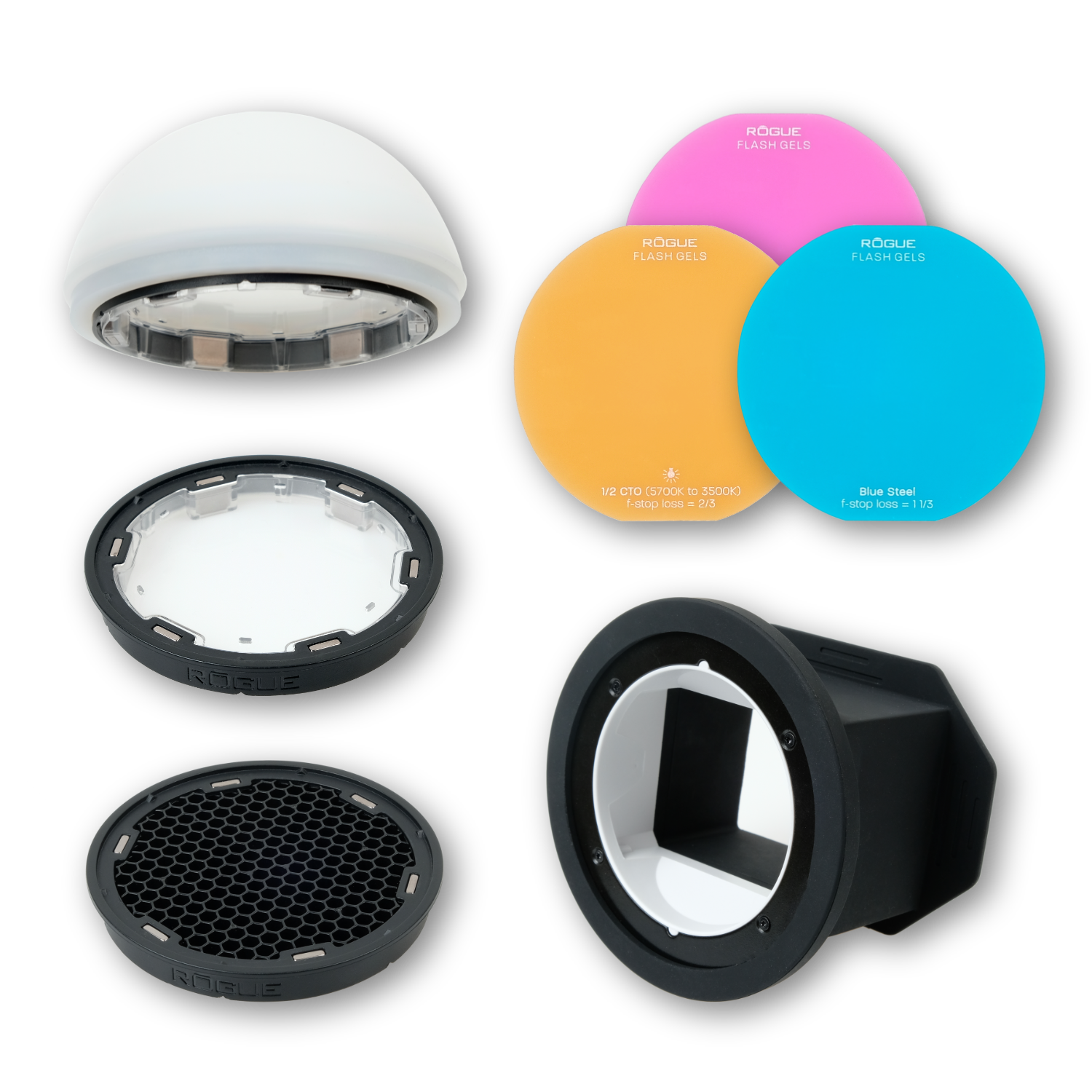 Rogue Kit Flash Redondo + Adaptador Estandar v2