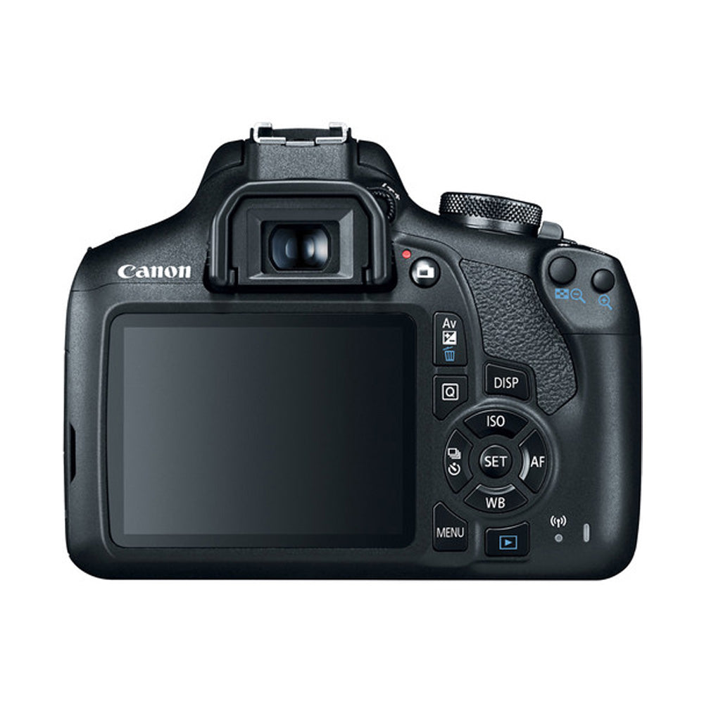 Cámara DSLR Canon EOS Rebel T7 con lente EF-S 18-55mm IS II