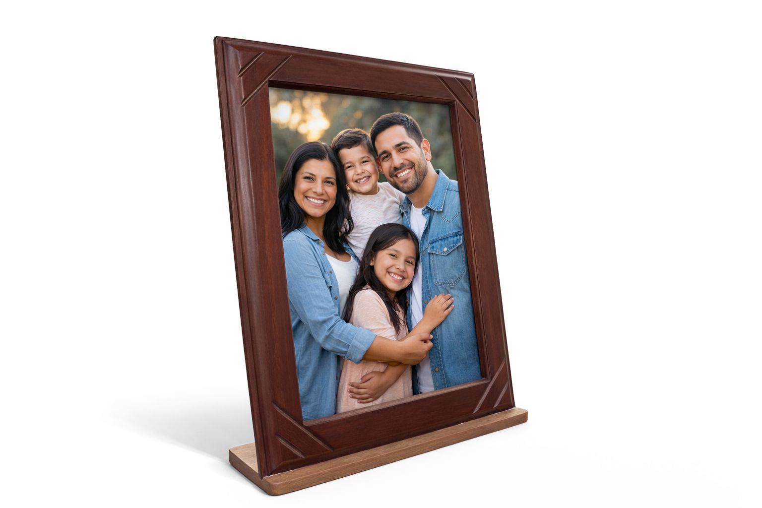 Marco de madera premium con base