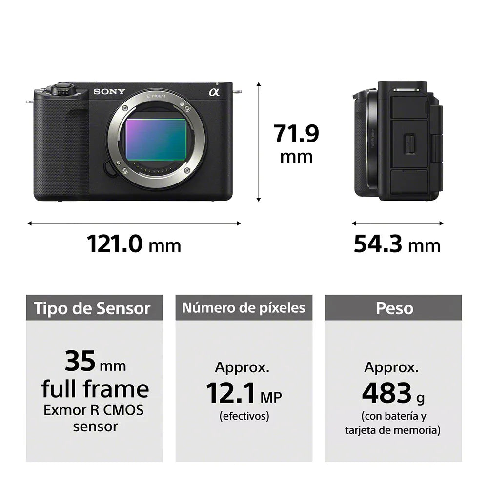 Cámara vlogging full-frame ZV-E1