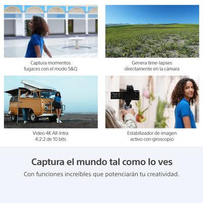 Sony Cámara ZV-E10 II para vlogs + Lente SELP16502