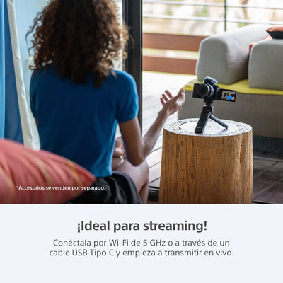 Sony Cámara ZV-E10 II para vlogs + Lente SELP16502