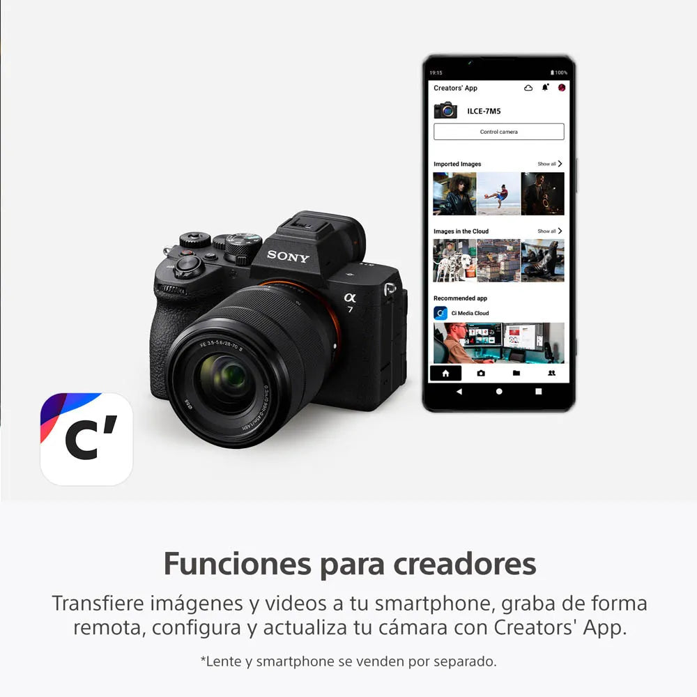 Sony Cámara híbrida full-frame a7 V (Solo body)