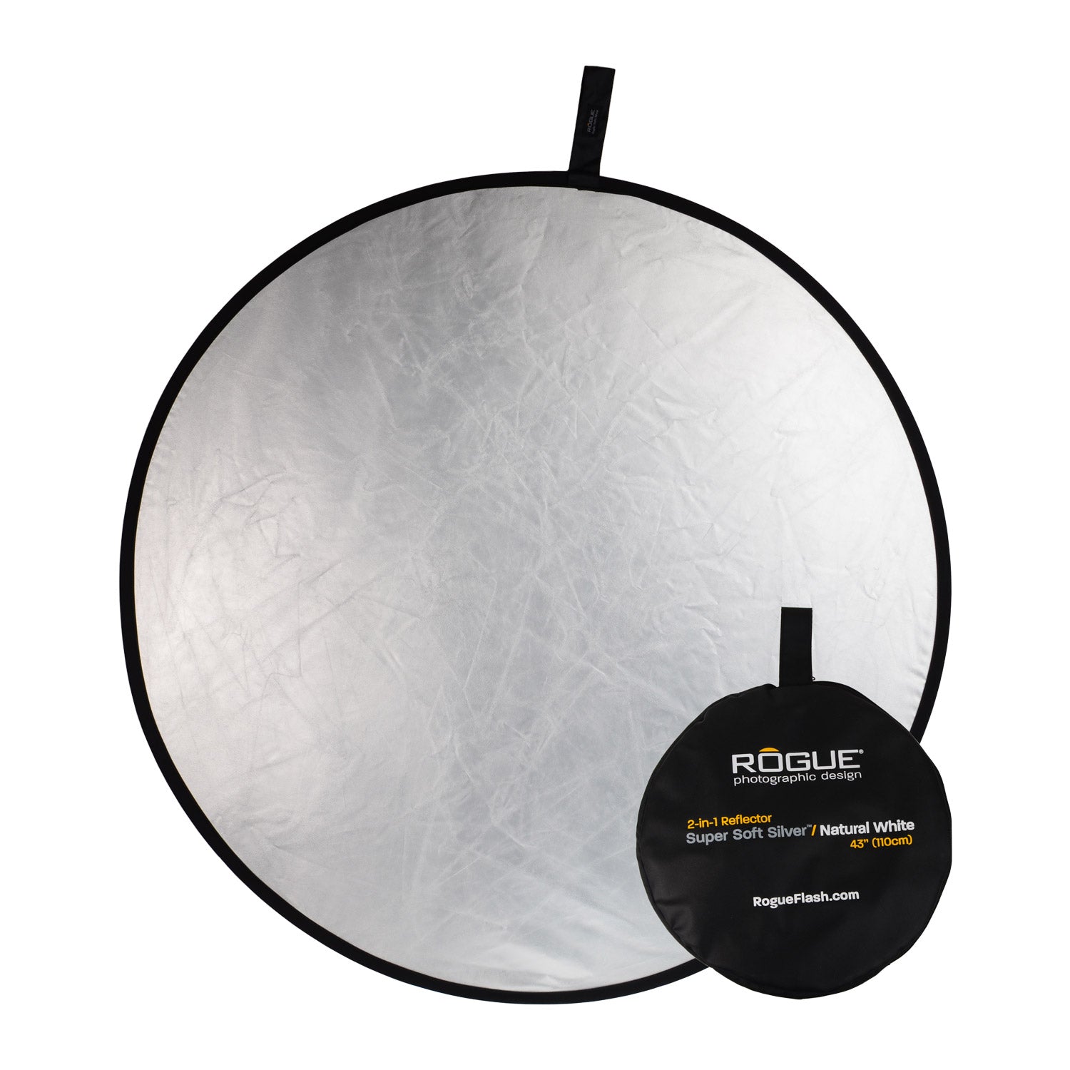 Reflector plateado supersuave 2 en 1 de 43" de Rogue