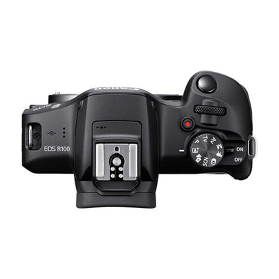 Cámara Mirrorless Canon R100 con lente RF-S 18-45mm IS STM