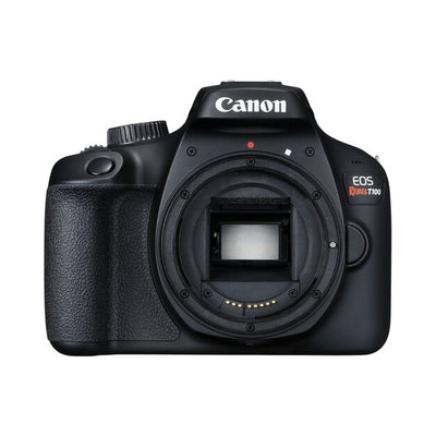 Cámara DSLR Canon EOS Rebel T100 con lente EF-S 18-55mm DC III
