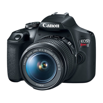 Cámara DSLR Canon EOS Rebel T7 con lente EF-S 18-55mm IS II