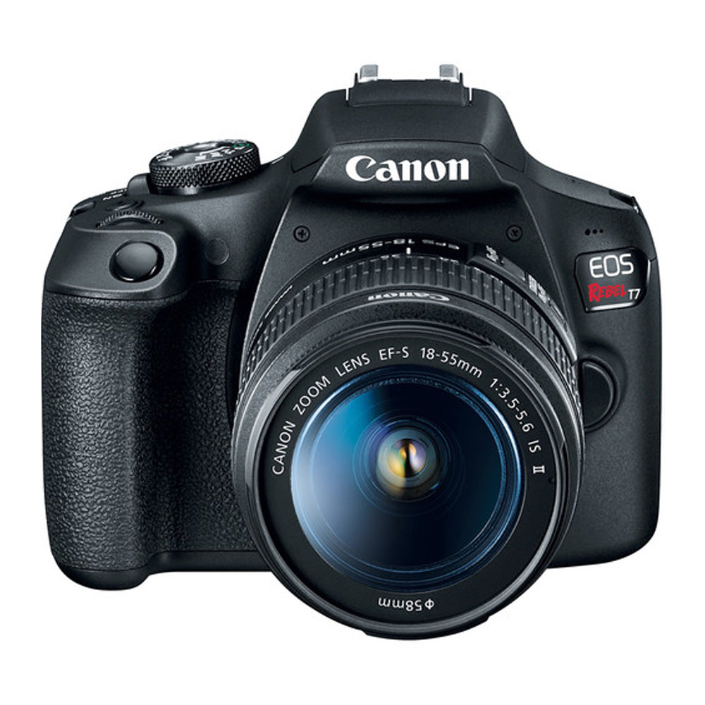 Cámara DSLR Canon EOS Rebel T7 con lente EF-S 18-55mm IS II